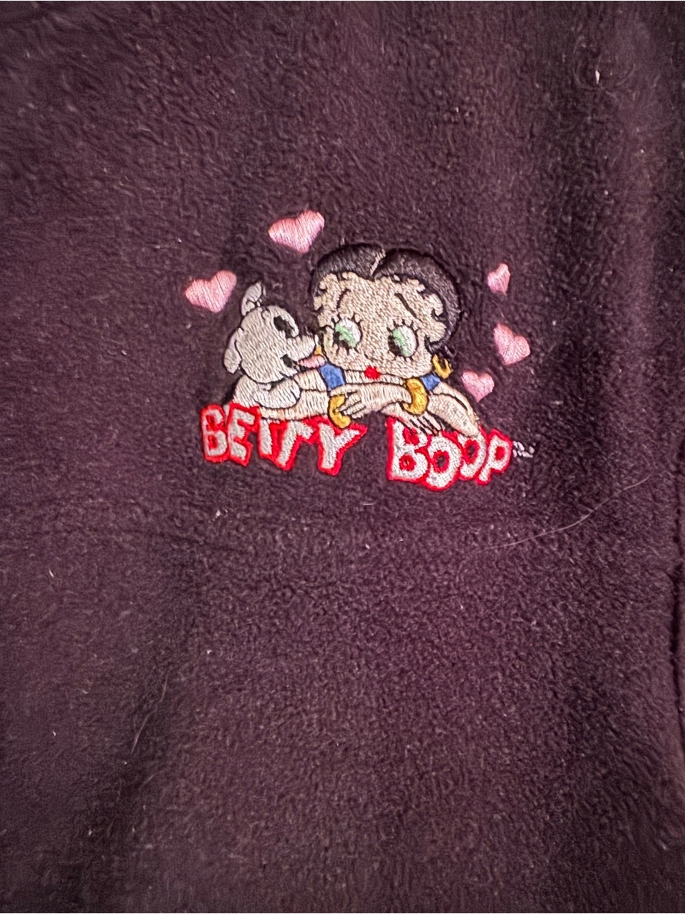 Red Fleece Vest -Betty Boop Vintage - Picture 7 of 7